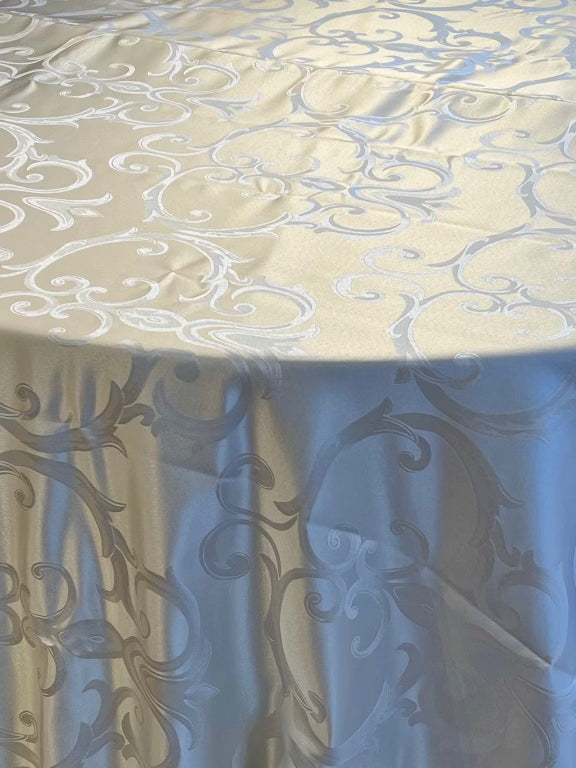 Ivory Scroll Jacquard Rental