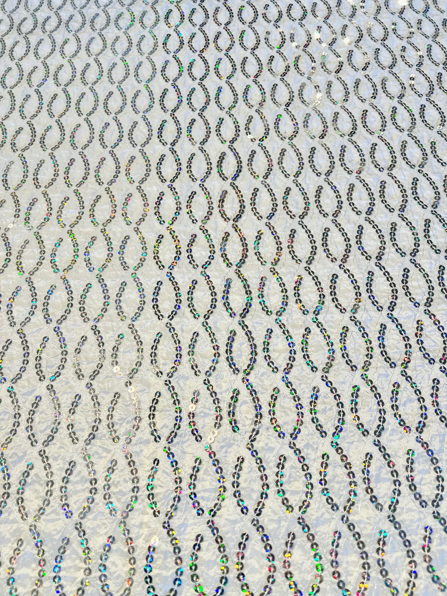 White Prism Sequin