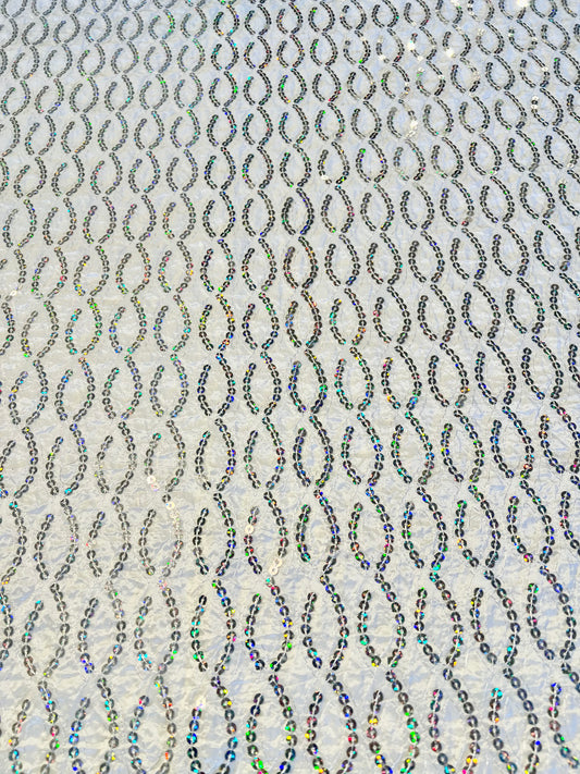 White Prism Sequin