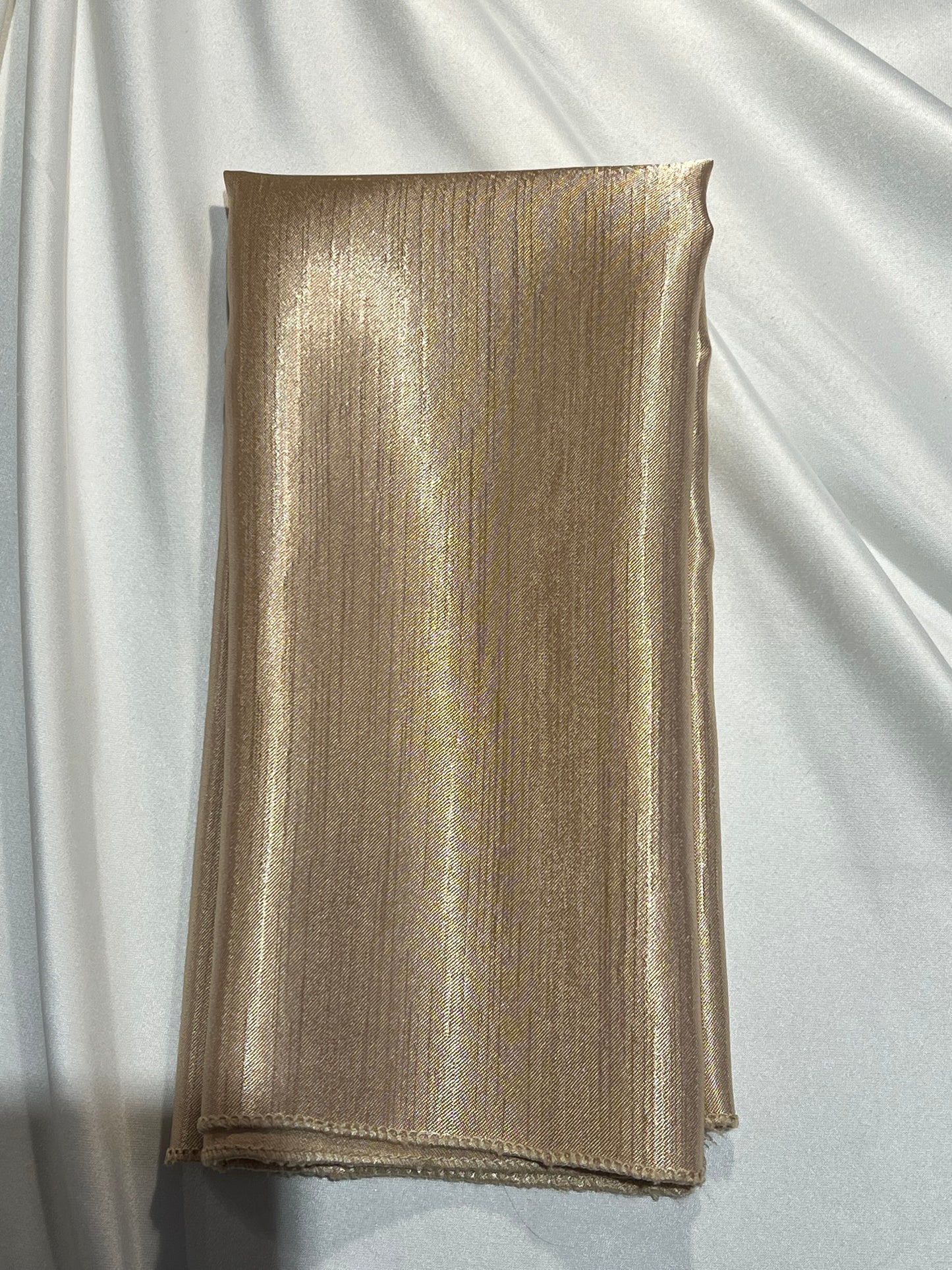 Beige Reversible Satin