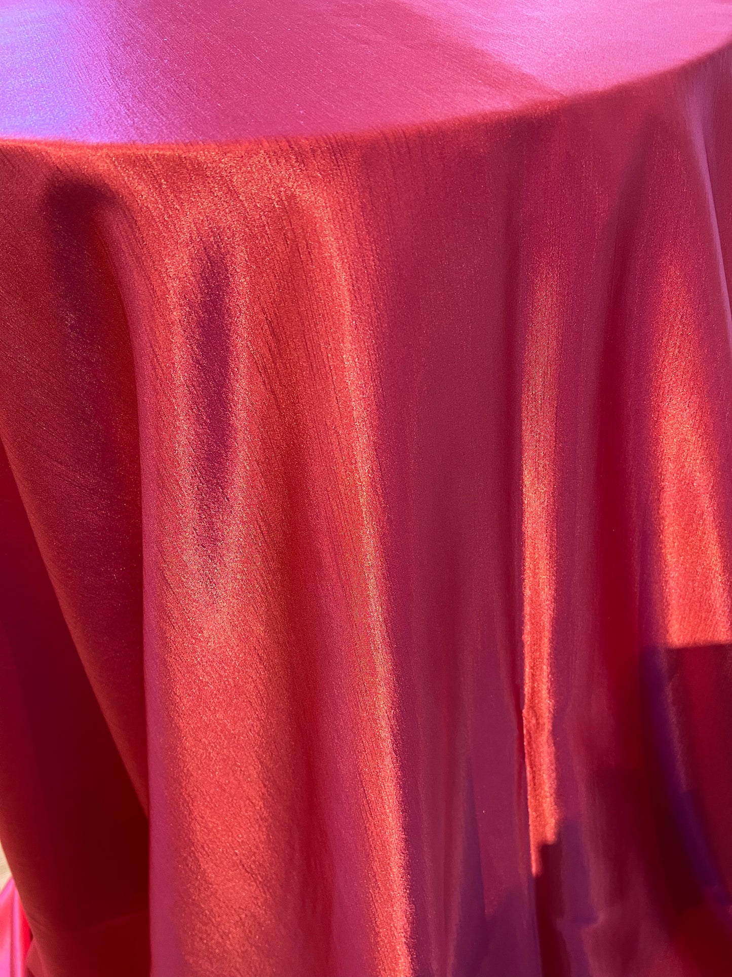 Bright Pink Radiant Reversible Satin